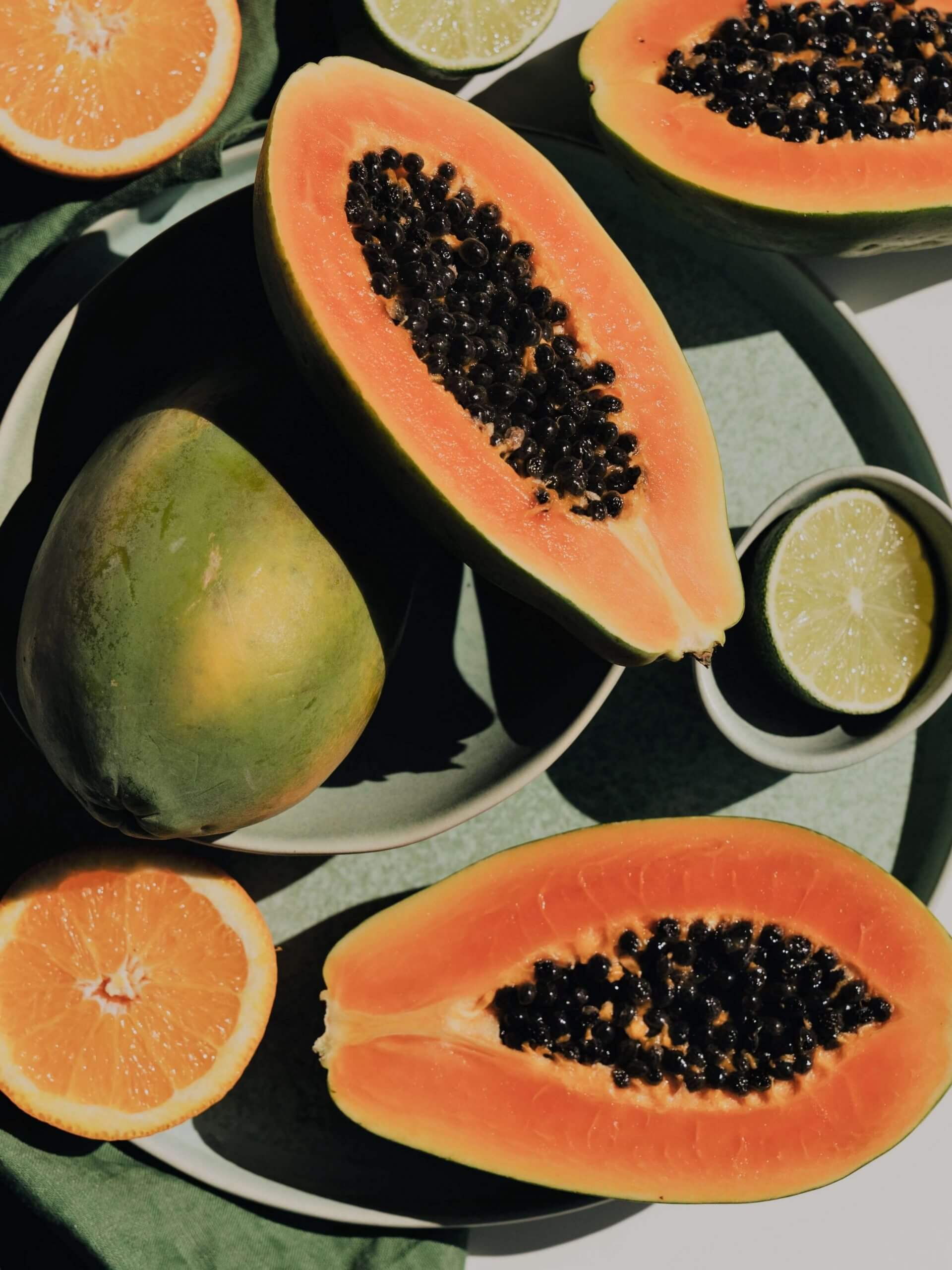Füllbild: Aufgeschnittene Papaya