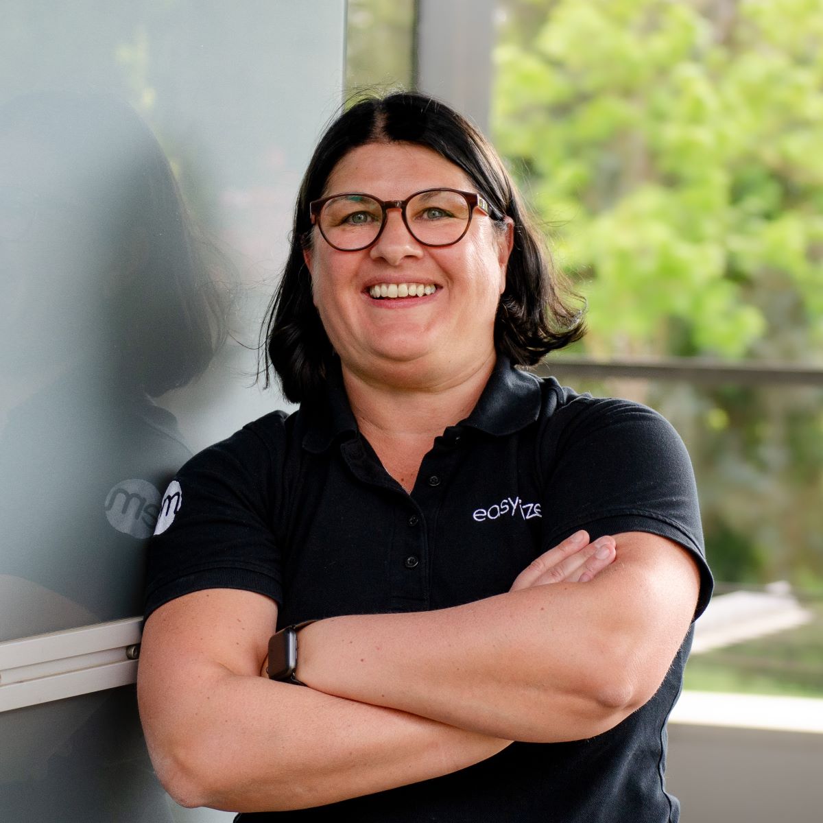 Nicole-Quadrat Profilbild Nicole Sattelmaier. Nicole ist Teil des Experten-Teams der VR-Bank Ellwangen eG.